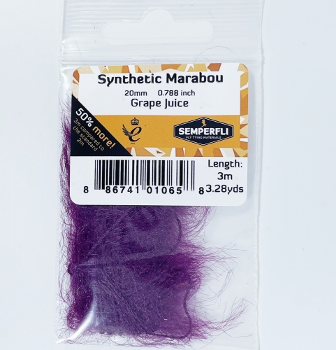 Synthetic Marabou 20mm Grape Juice